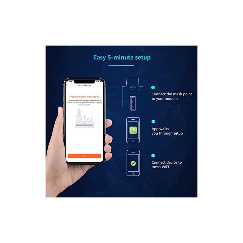 Mesh WiFi System M3s Suite - Up to 6,000 sq. ft. Whole Home Coverage - Gigabit WiFi Router Replacement - Mesh Router for Wireless Internet (3-Pack)