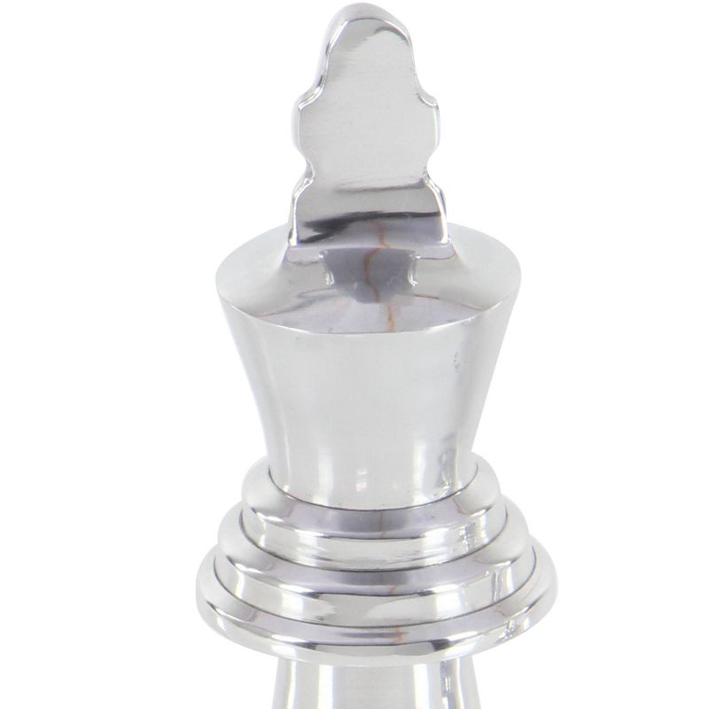 Set of 3 Traditional Aluminum Sculpture Silver - CosmoLiving by Cosmopolitan