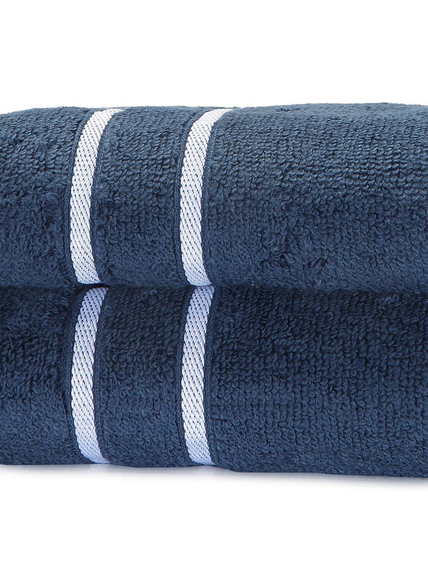 Mark Home 100% Cotton 500 GSM Zero Twist Simply Soft Navy Hand Towels - Set of 2