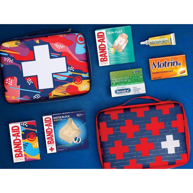Band-Aid Build Your Own First Aid Kit Bag - Red