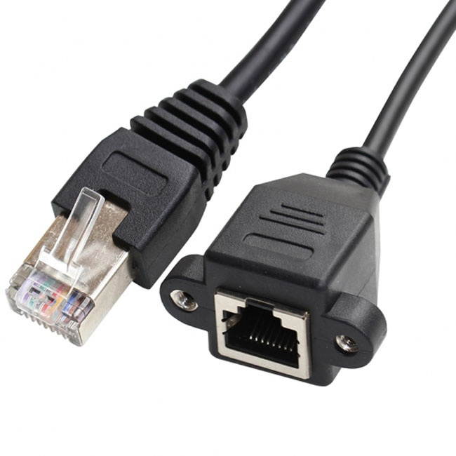 Cat 6 Ethernet Cable 50 ft Black Long Internet Network Cable High Speed Flat LAN Cable RJ45 Cord for Gaming Switch Modem Router Coupler