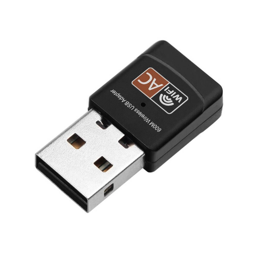 1 pcs USB WiFi Adapter Dual Band 600Mbps Network Wifi Adapter Dongle Usb Wifi 2.4GHz / 5.0GHz Ethernet 802.11AC for Laptop Desktop