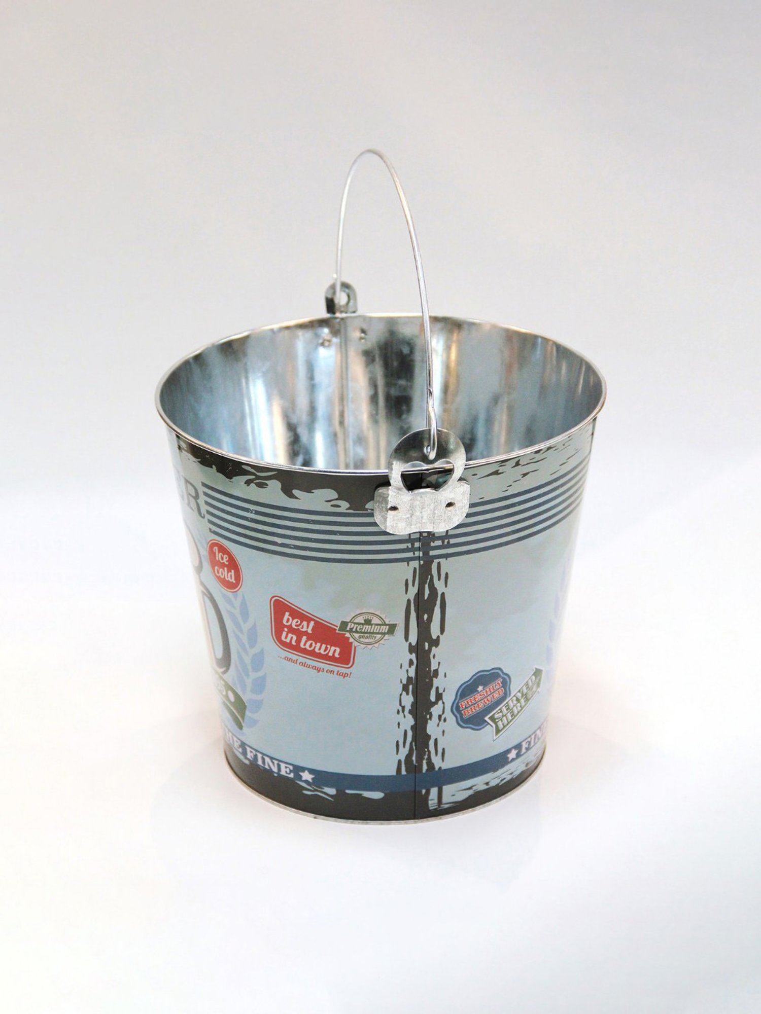 The Decor Kart Blue Metal Beer Beverage Tub