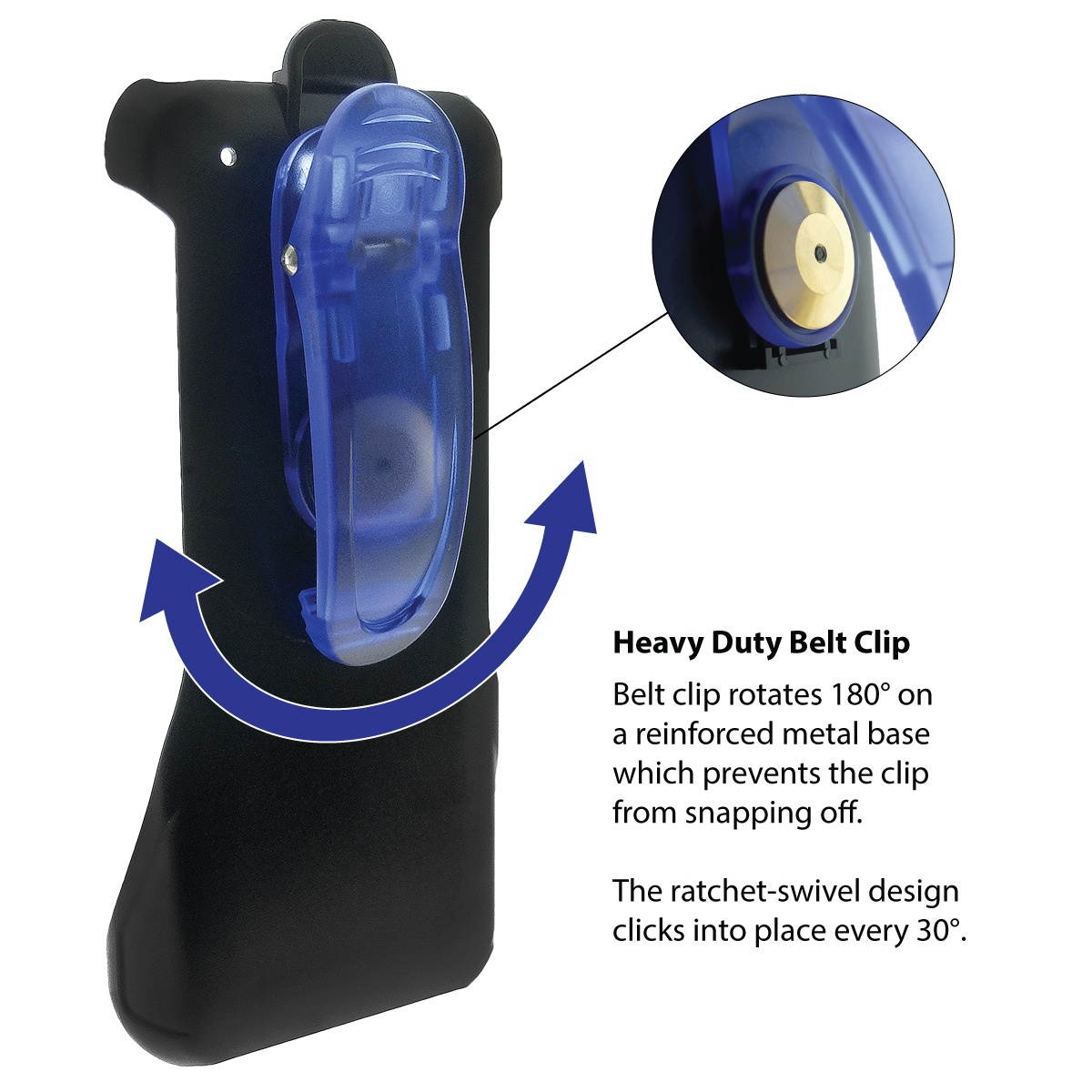 15 Pack: Plastic Holster with Swivel Belt Clip for Cisco 8821 Phones