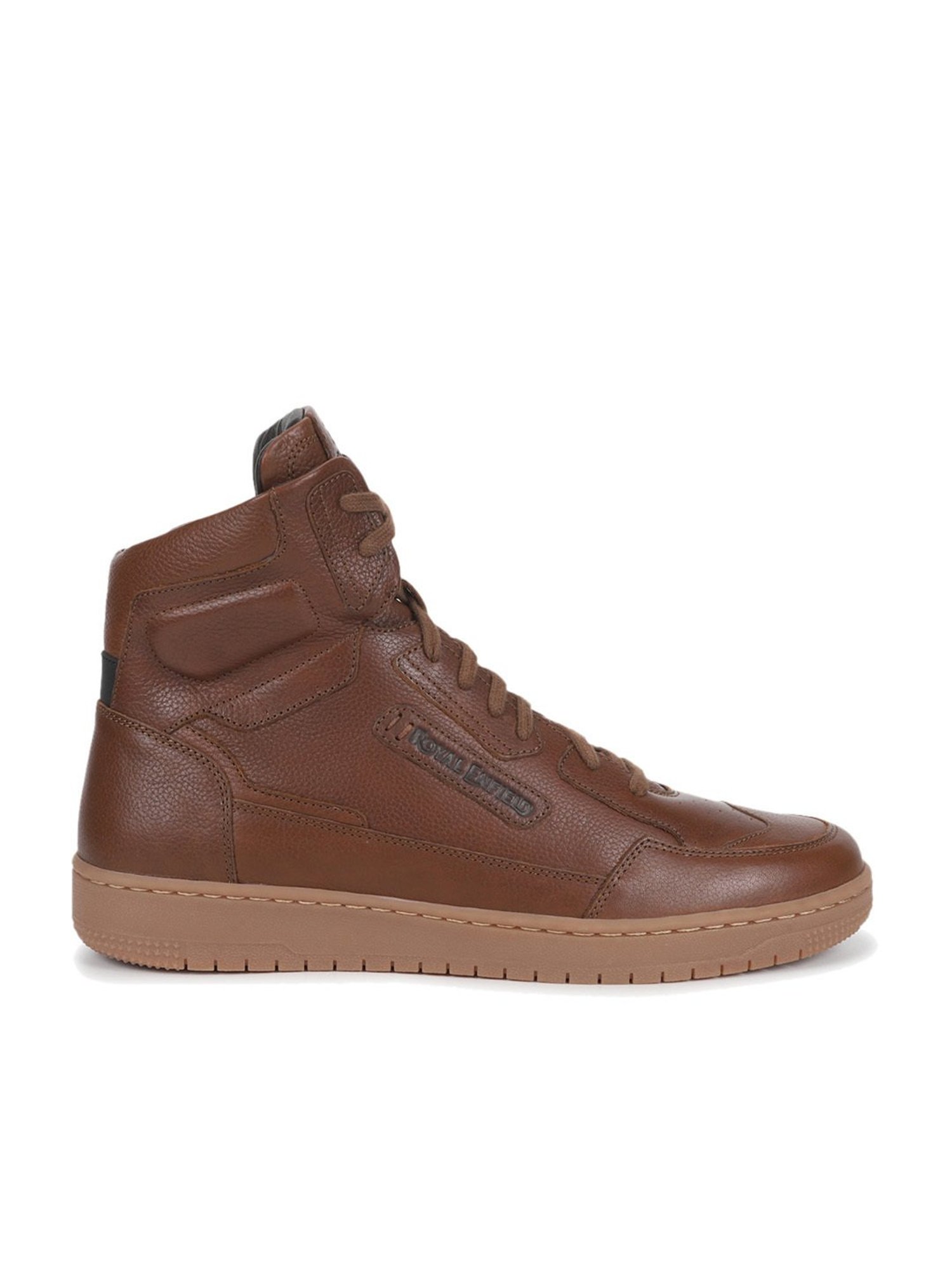 Royal Enfield Men's STREET ACE Cognac Ankle High Sneakers