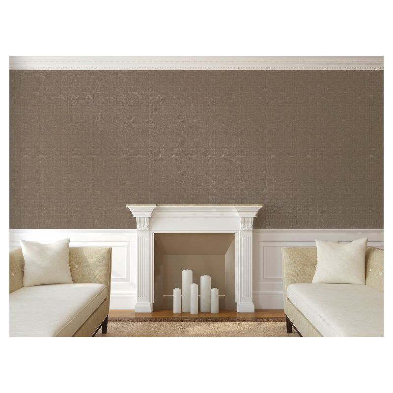 Devine Color Weave Peel & Stick Wallpaper Brown