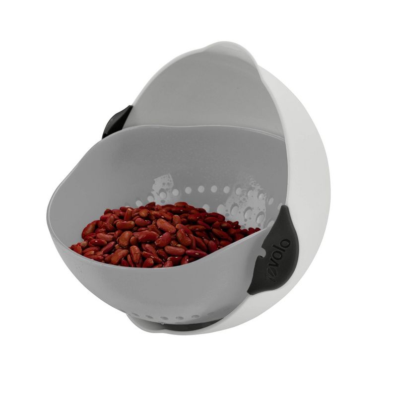 Tovolo 3.5qt Soak N' Strain Colander Oyster Gray