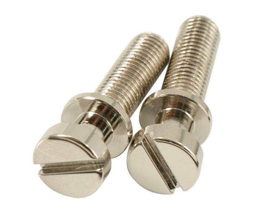 Kluson Stop Tailpiece Studs (2) Steel 0.938 Inch Nickel (USA Made)