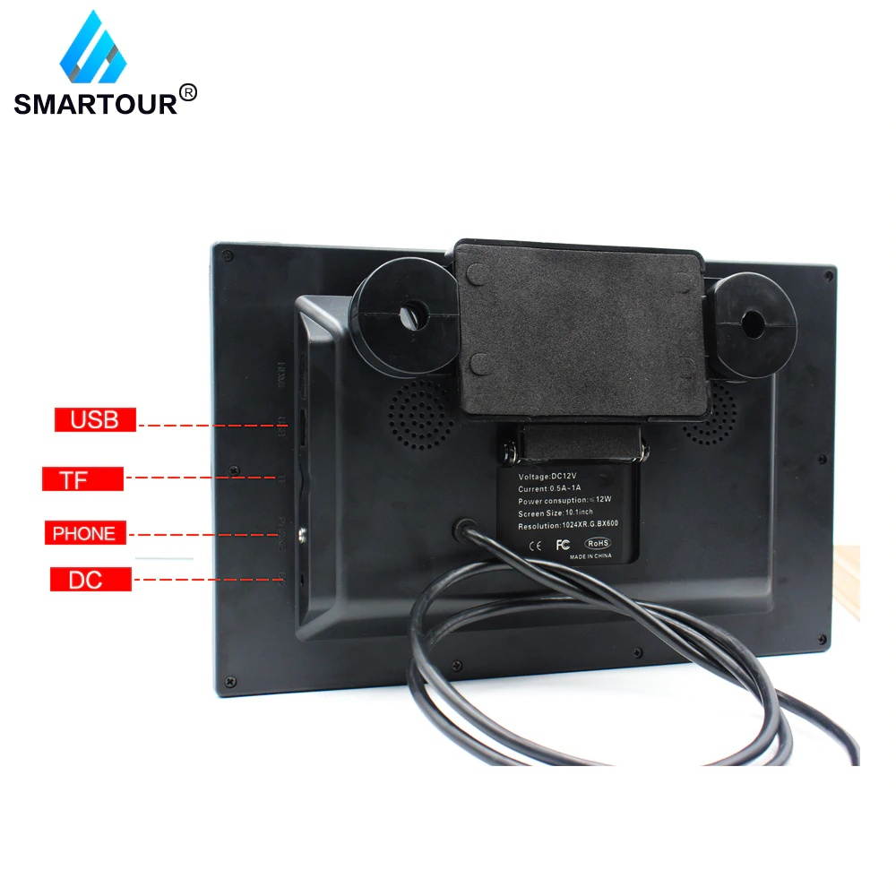 10.1 Inch Android8.1 Car Headrest Monitor HD 1080P Video Touch Screen WIFI/Bluetooth/USB/SD/FM MP5 Video Player