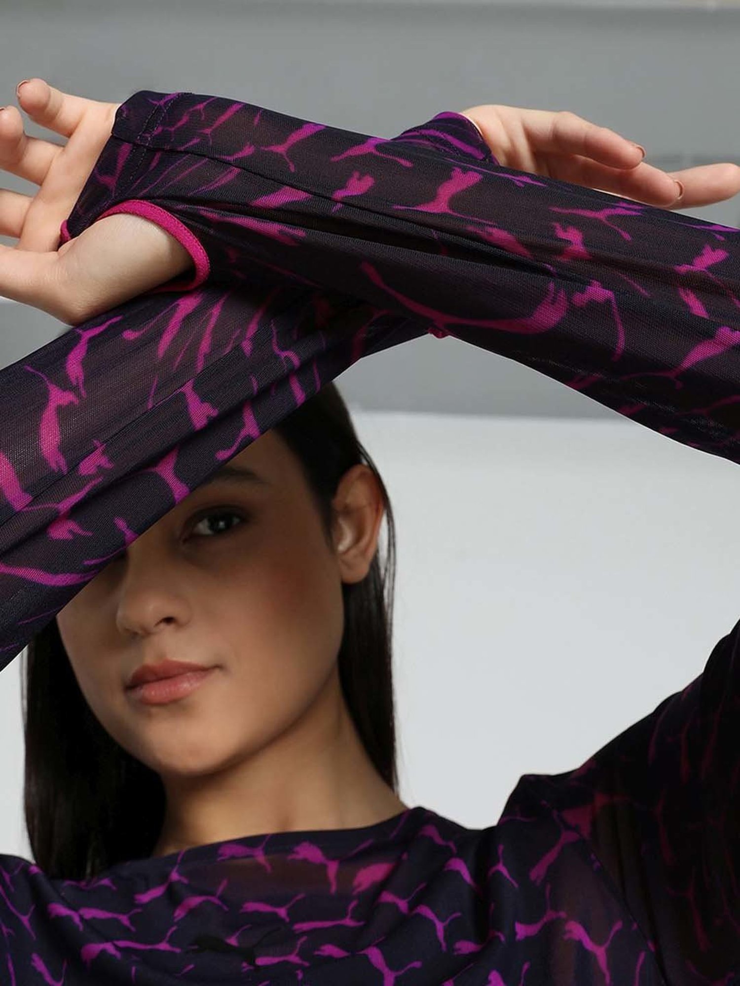 Puma Midnight Plum Printed Top