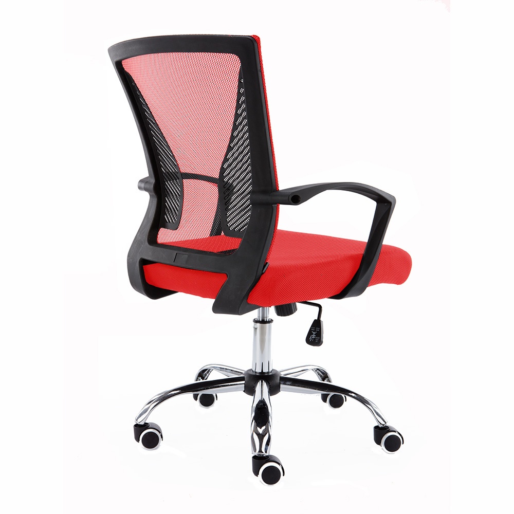 Modern Home Zuna Mid-Back Office Chair - Black/Red