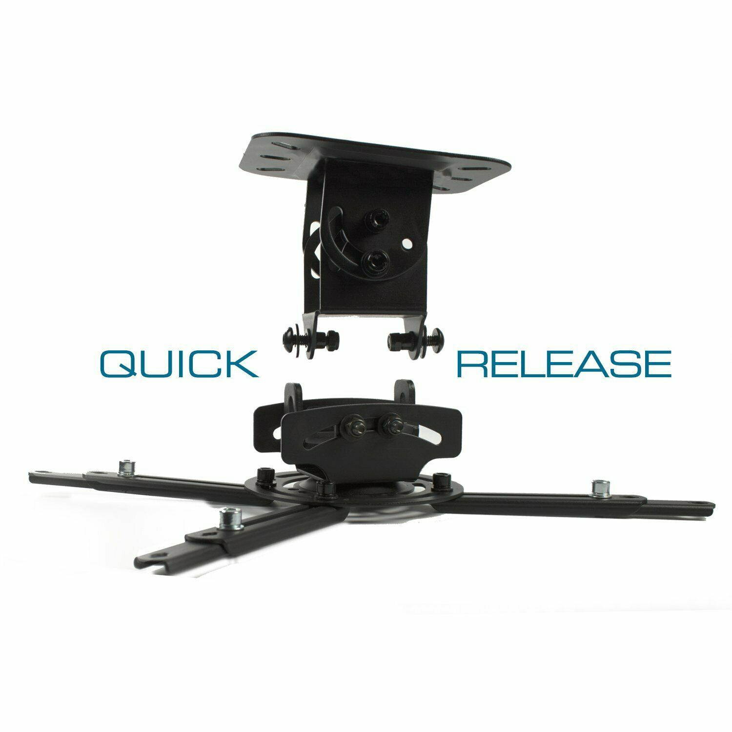 QualGear&reg; PRB-717-BLK Universal Ceiling Mount Projector Accessory
