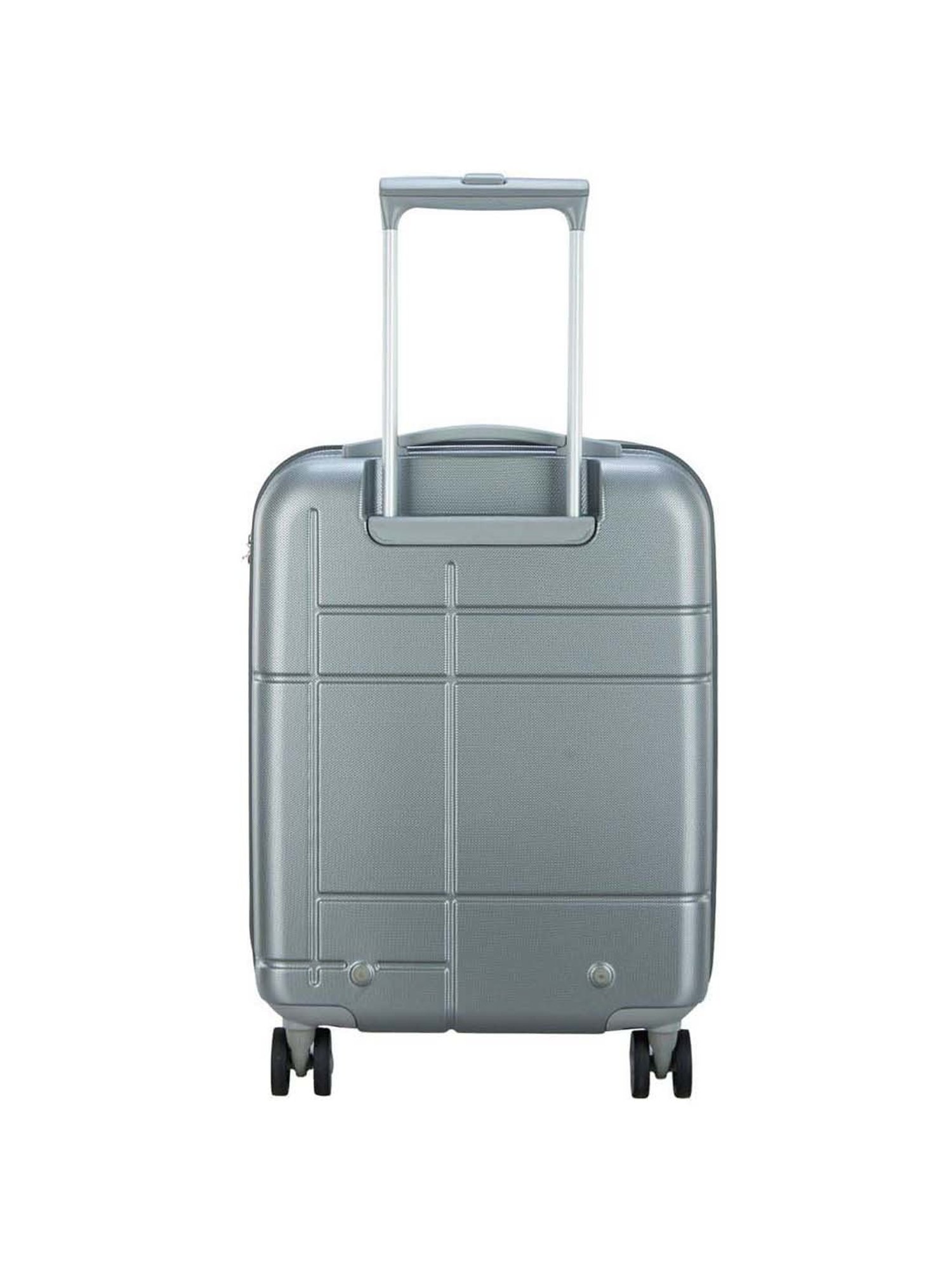 VIP Zorro Silver Textured Hard Cabin Trolley Bag - 38 cm