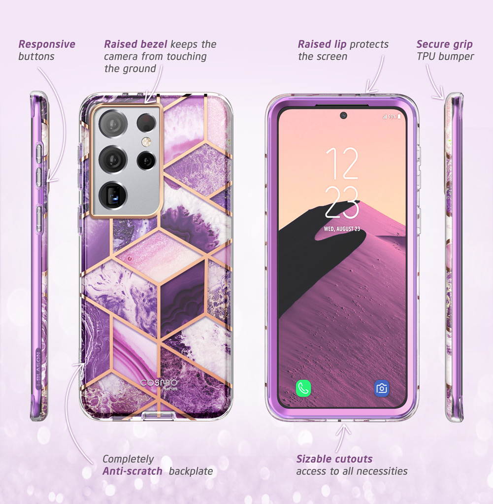 Moshi Vitros Clear Case for iPhone 11 - For Apple iPhone 11 Smartphone - Clear, Raven Black - High Gloss