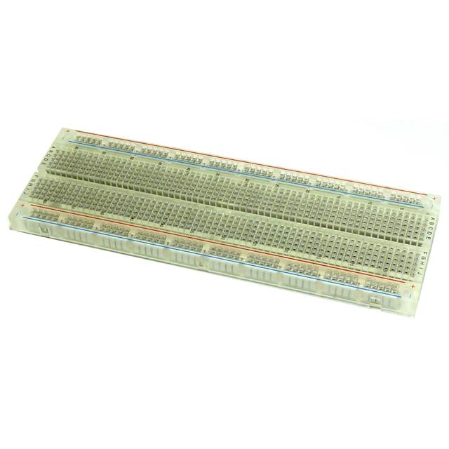Solderless Clear Breadboard 830 Tie Points, 6.5" x 2.1"