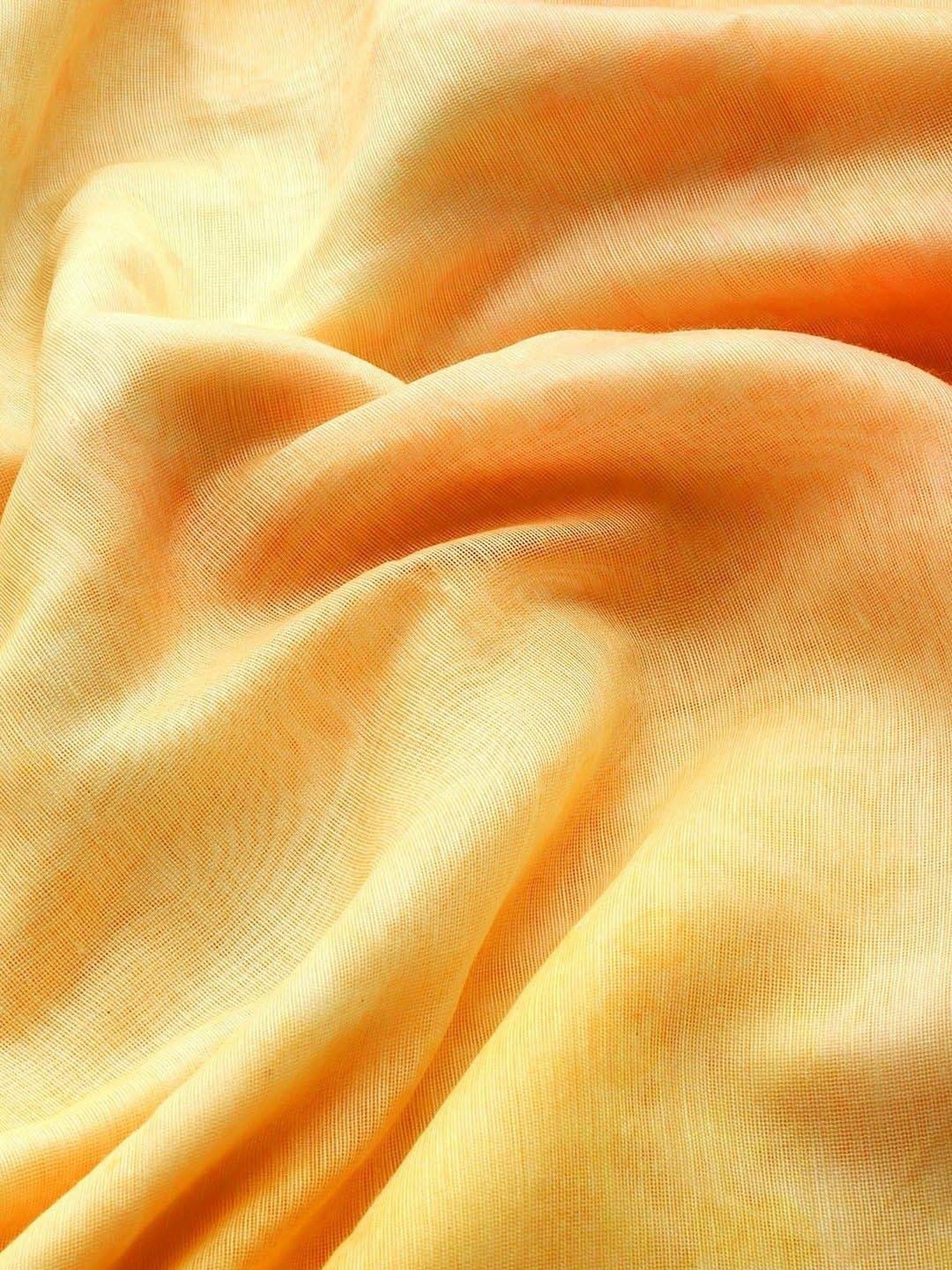 Silk Land Yellow Tie & Dye Saree With Unstitched Blouse