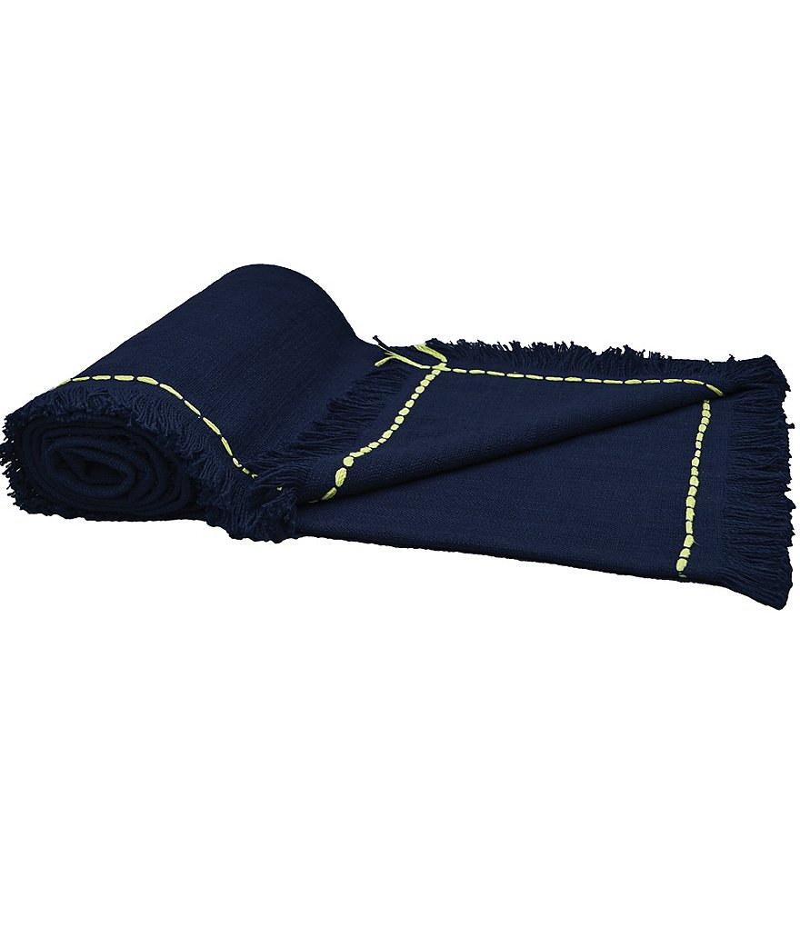 carol & frank Cheryl Indigo Throw