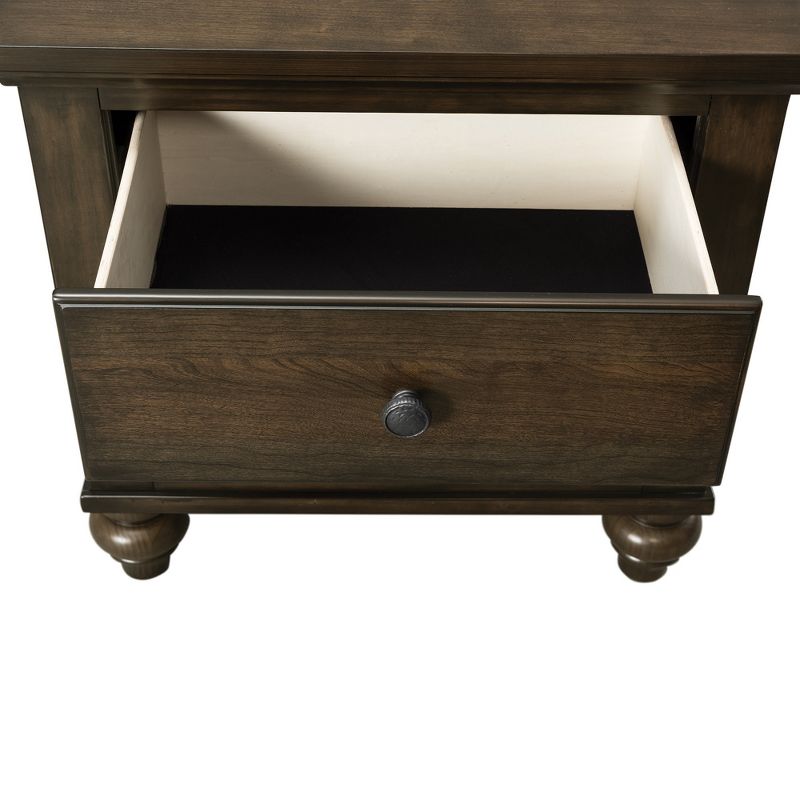 6pc Queen Channing 2 Drawer Storage Bedroom Set Dark Walnut - Picket House Furnishings