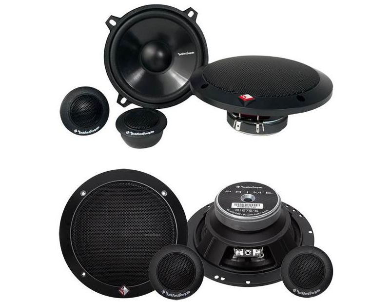 Rockford Fosgate R152-S 5.25" 80W + 2) R165-S 6.5" 80W Component Speakers