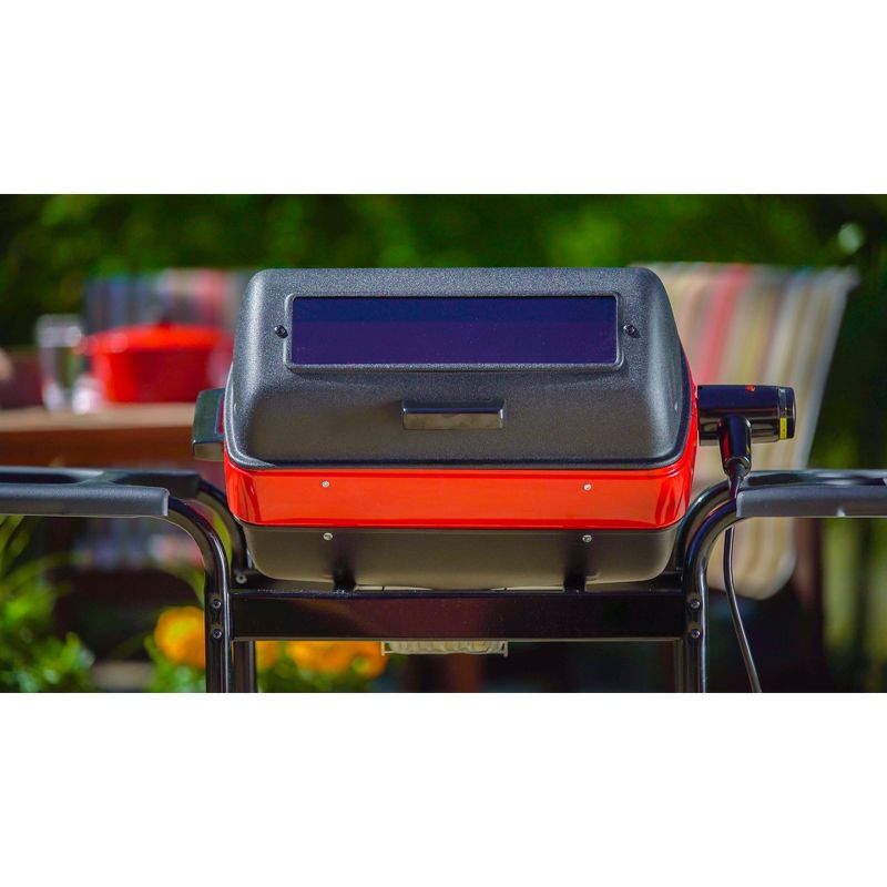 Americana Electric Cart Grill with Polymer Side Tables and Shelf Model 9359W5.181 - Meco