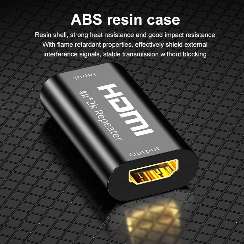 HDM Repeater 4K UHD HDM Female to Female HDM Amplifier 40' HDM Extender Up to 40 Meters Lossless Transmission for Oculus Rift and More