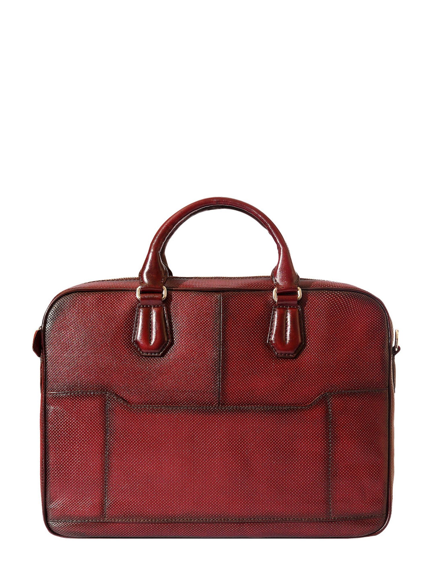 Eske Wine Textured Large Messenger Bag