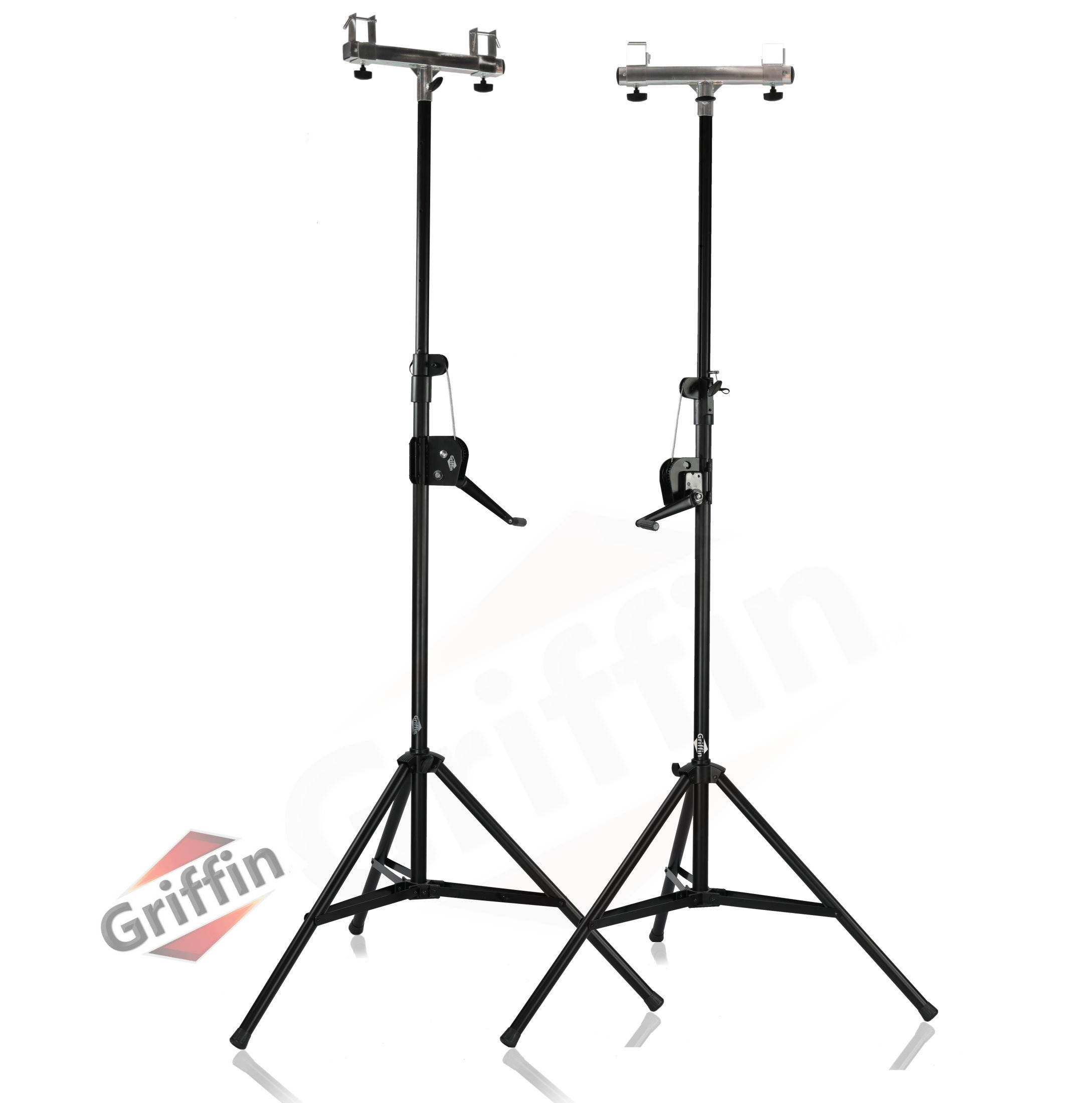 Light Trussing Stands by GRIFFIN | T Adapter DJ Booth Kit & Truss System for Lighting Cans & Speakers | Pro-Audio Stage Platform Hardware Mounting Package | PA Equipment Gear Holder | Live Music Gigs