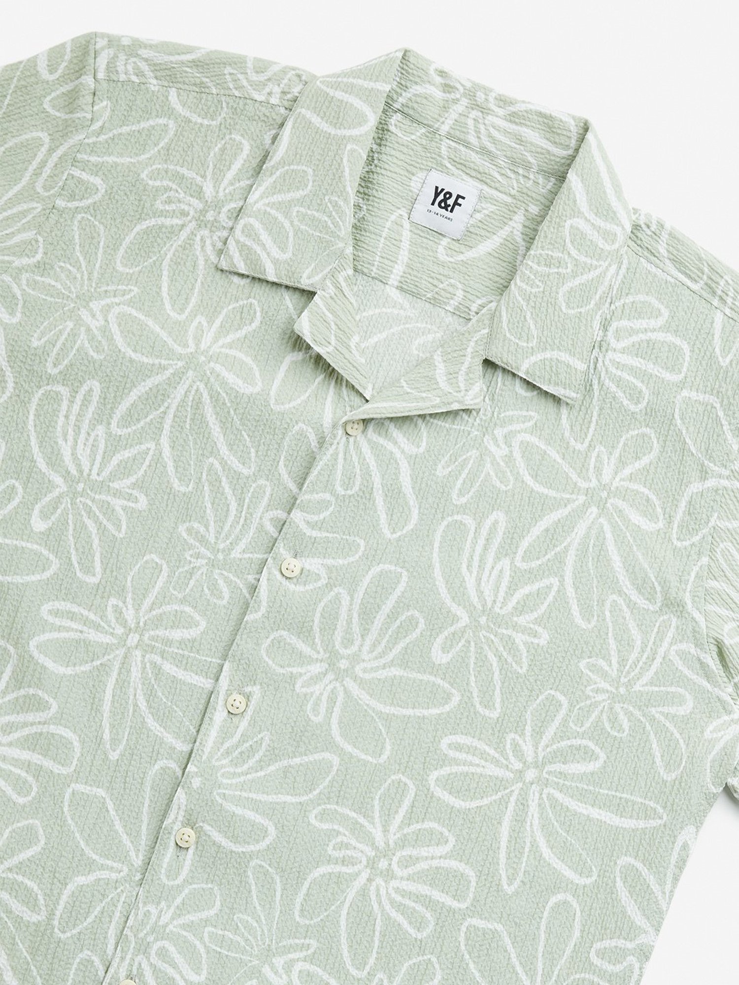 Y&F Kids by Westside Sage Floral Design Resort-Fit Shirt