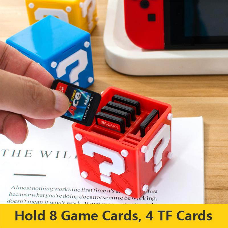 Nintendo Switch Game Cards Case Shockproof Hard Shell Storage Box for Holding 8 Game Cards 4 TF Cards For NS Game Accessories