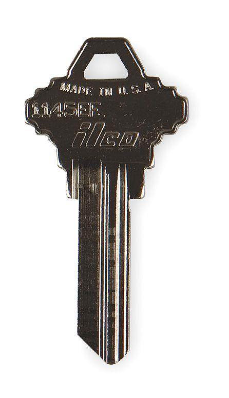 KABA ILCO 1145EF Key Blank,Brass,Schlage Lock,PK10