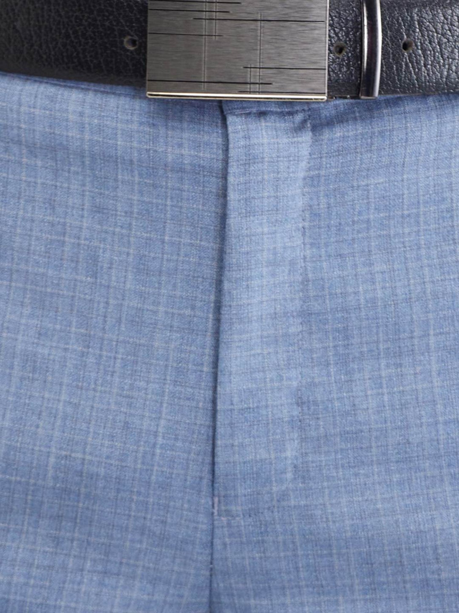 Raymond Blue Slim Fit Checks Trousers