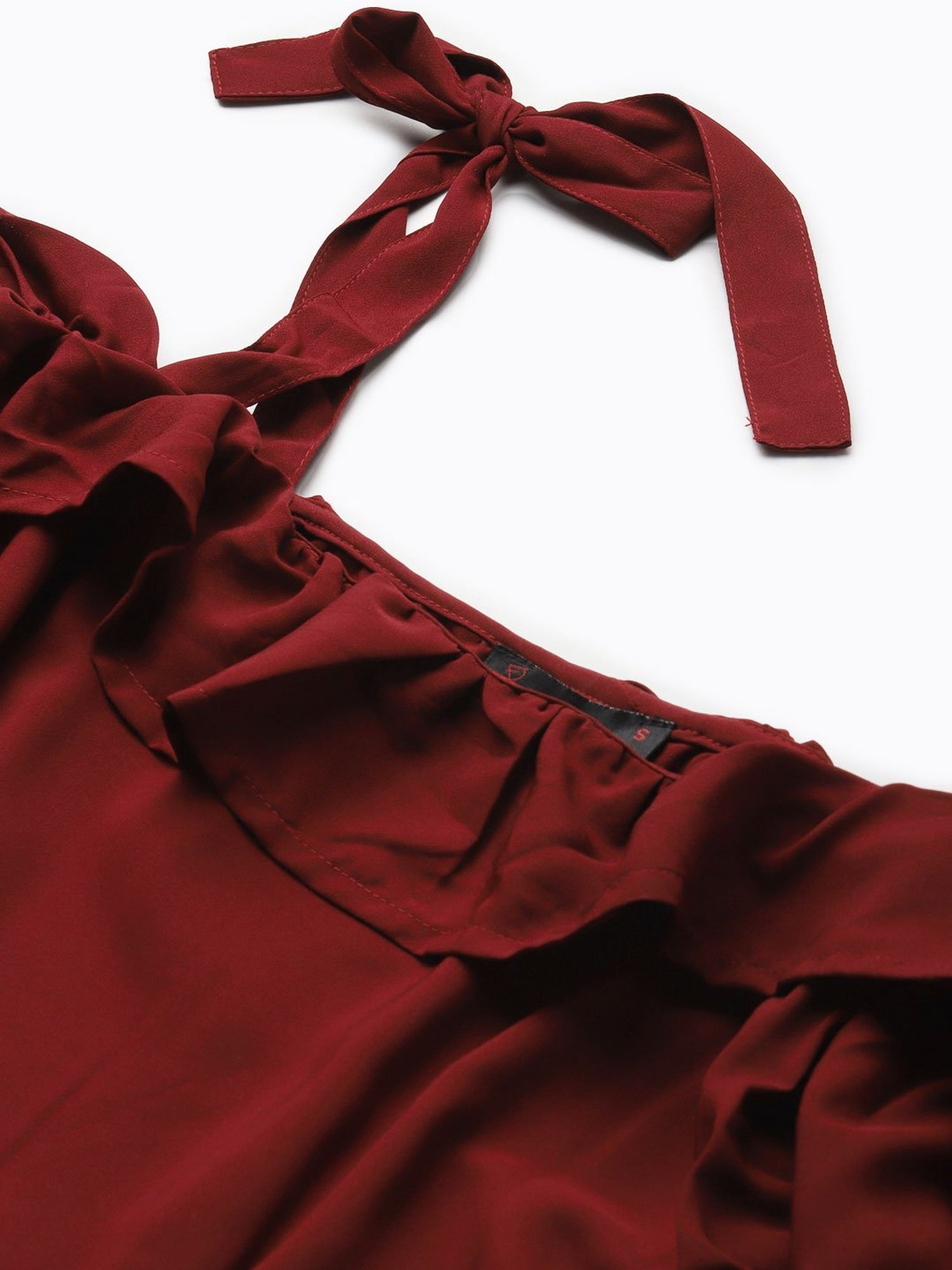 Belle Fille Maroon Midi Jumpsuit