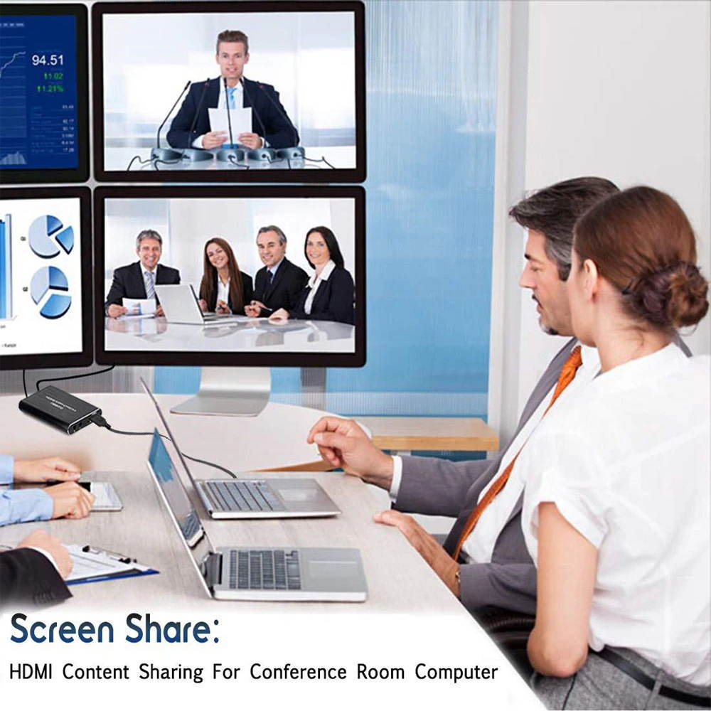 4K HDMI Game Capture Card USB3.0 1080P Reliable Portable Capture Card Device for Streaming Live Broadcasts Video Recording