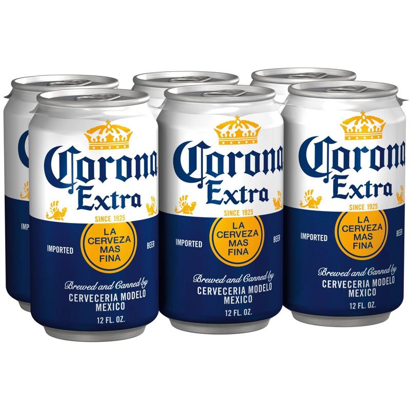 Corona Extra Lager Beer - 6pk/12 fl oz Cans