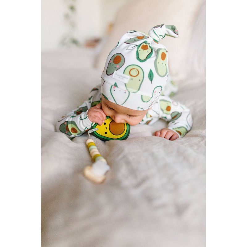 Loulou Lollipop Silicone Teether with Clip - Avocado