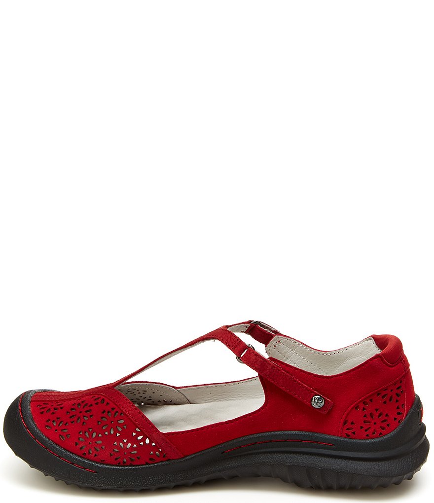 Jambu Creek Suede T-Strap Flat Shoes