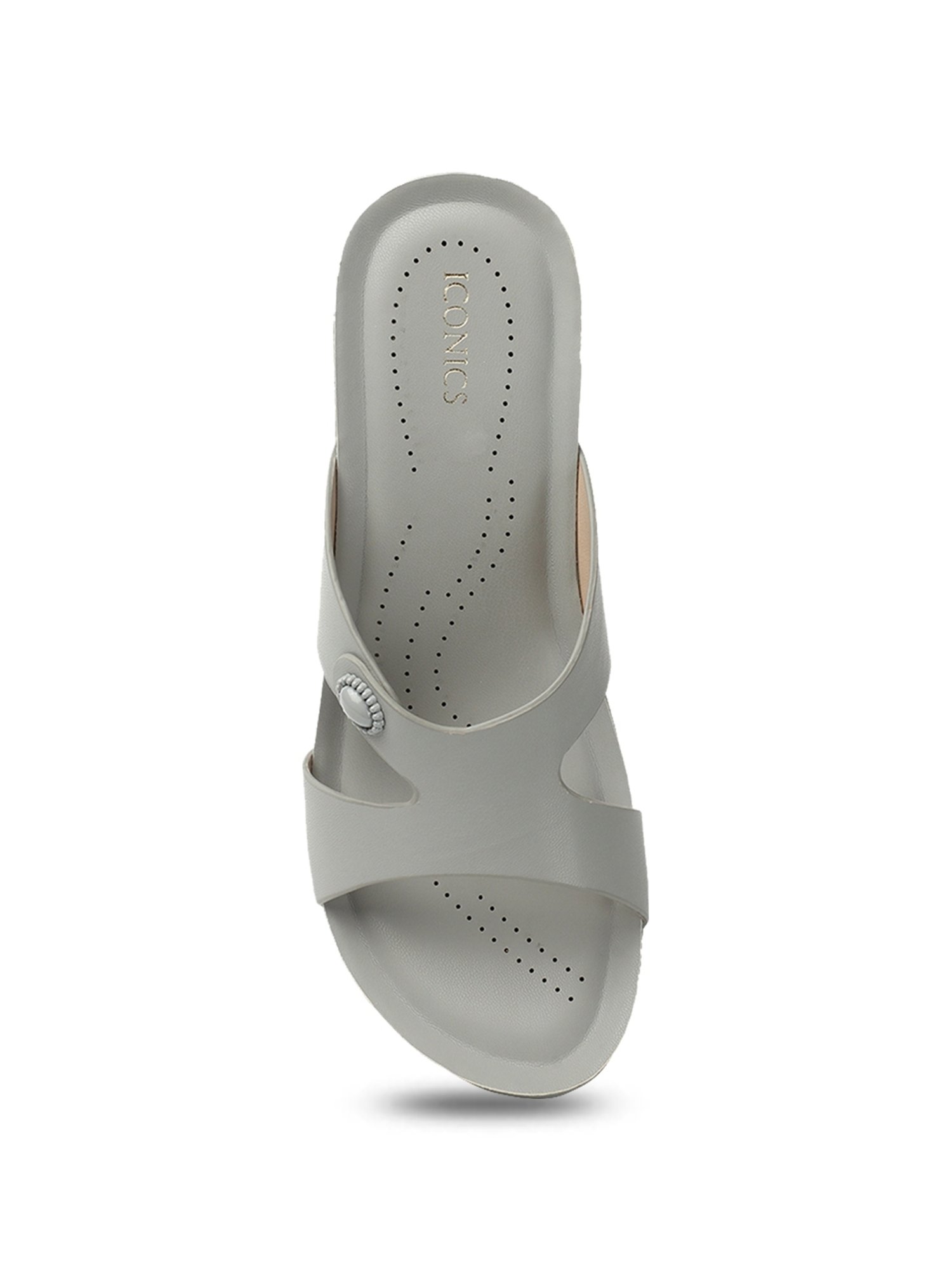 Iconics Women's Grey Casual Sandals