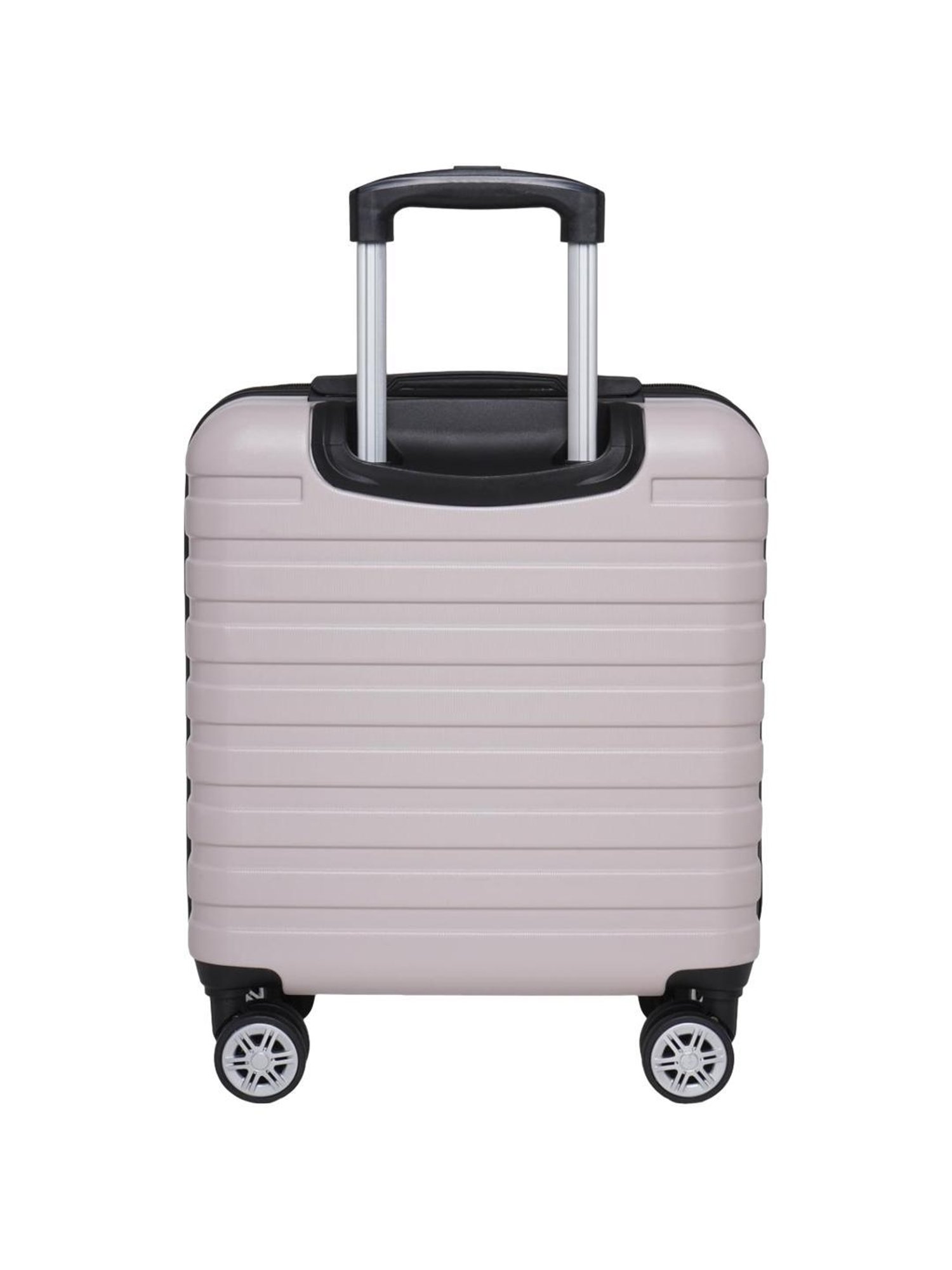 Swiss Military Dapper Ivory Textured Hard Overnighter Trolley Bag - 38 Cms