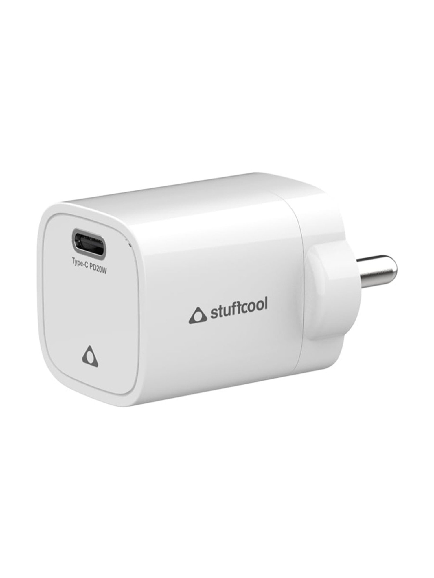 Stuffcool Nuevo PD20W Smallest Wall Charger for Latest iPhone 15,14,13,12 (White)