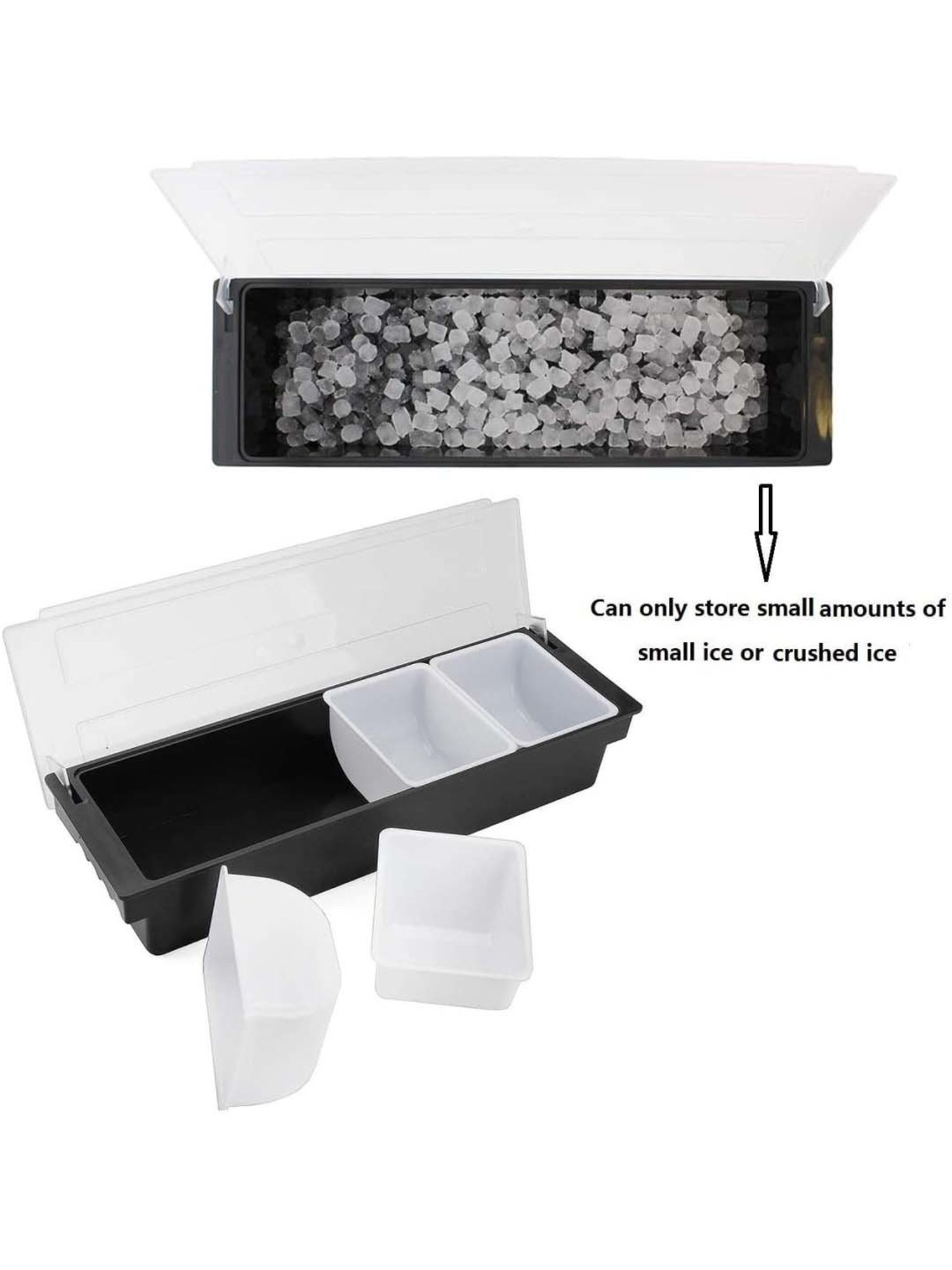 FnS Silver Stainless Steel Condiment Set With Lid And 4 Removable Compartment