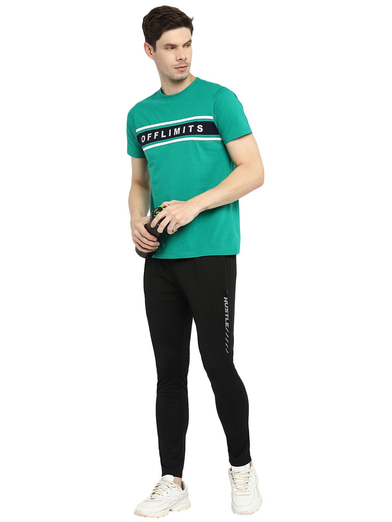 Yuuki Black Regular Fit Trackpants