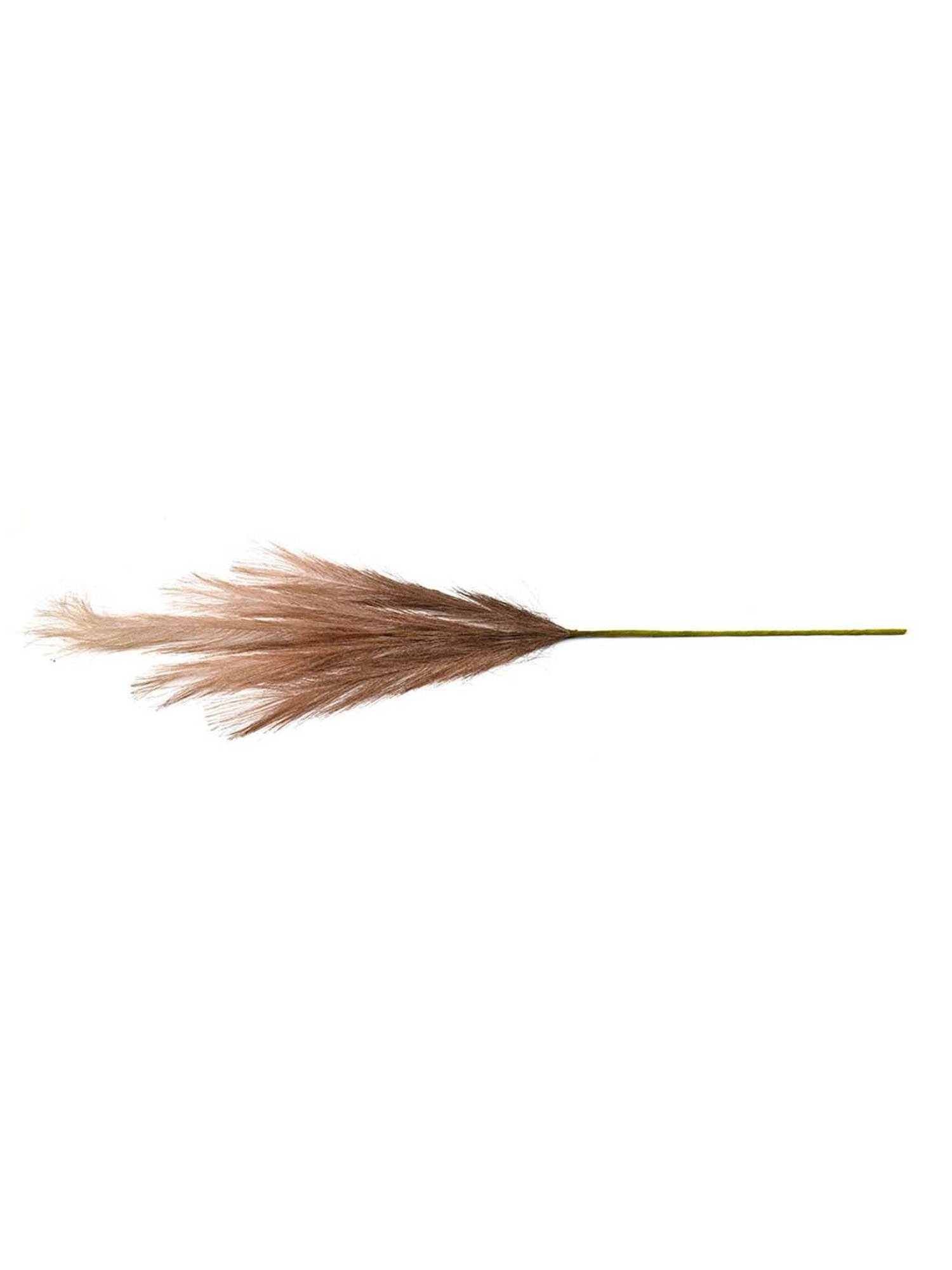 @Home Brown Plastic Artificial Pampas Grass Stick