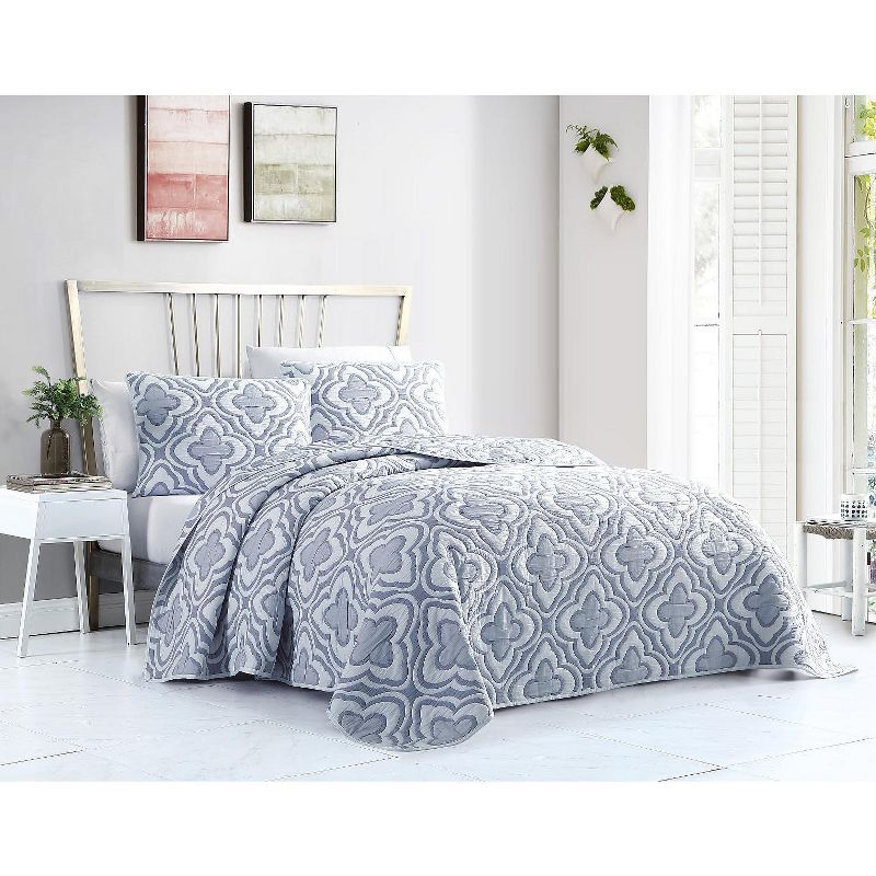 Twin Turtle Cove Quilt & Sham Set Light Turquoise/Aqua - Tommy Bahama