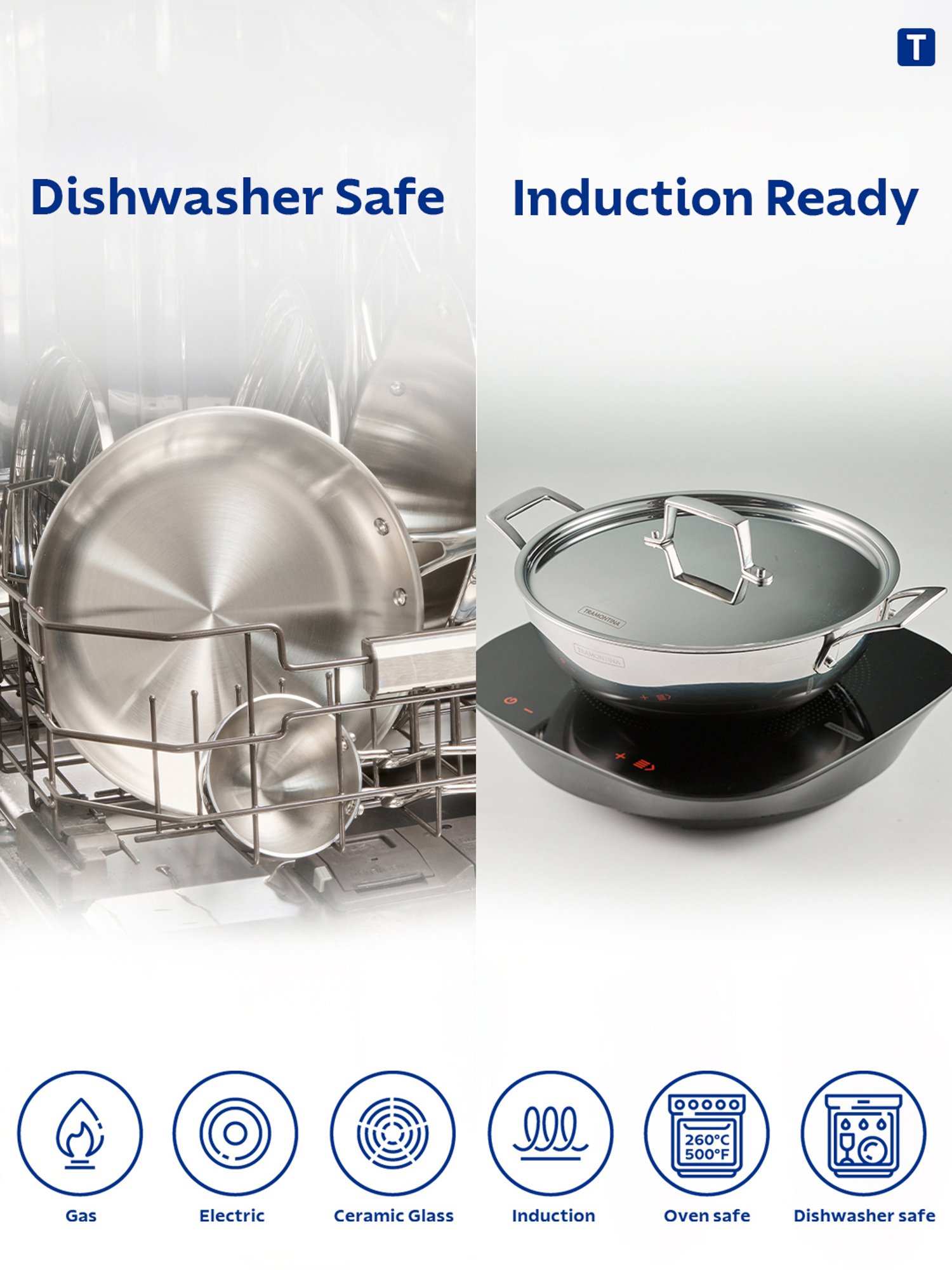 HAZEL Silver Induction Bottom Tope Stainless Steel Patila - 17.7 cm (2500 ml)