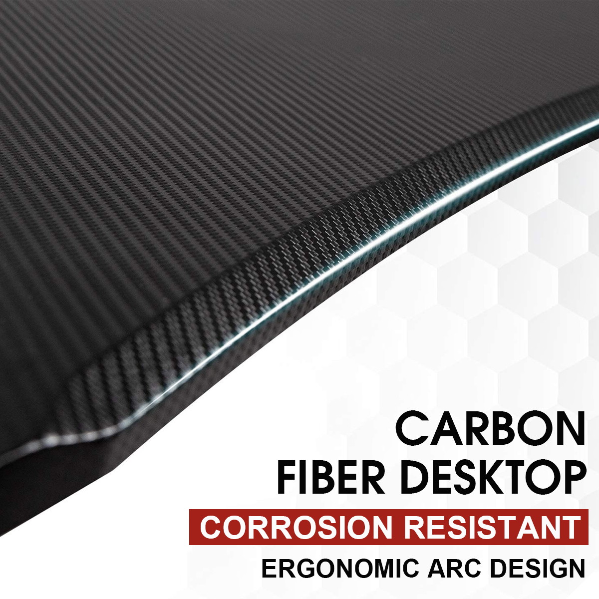 43.3" Metal Gaming Computer Desk RGB LED Lights W/ Cup Holder Headphone Hook Mouse Mat