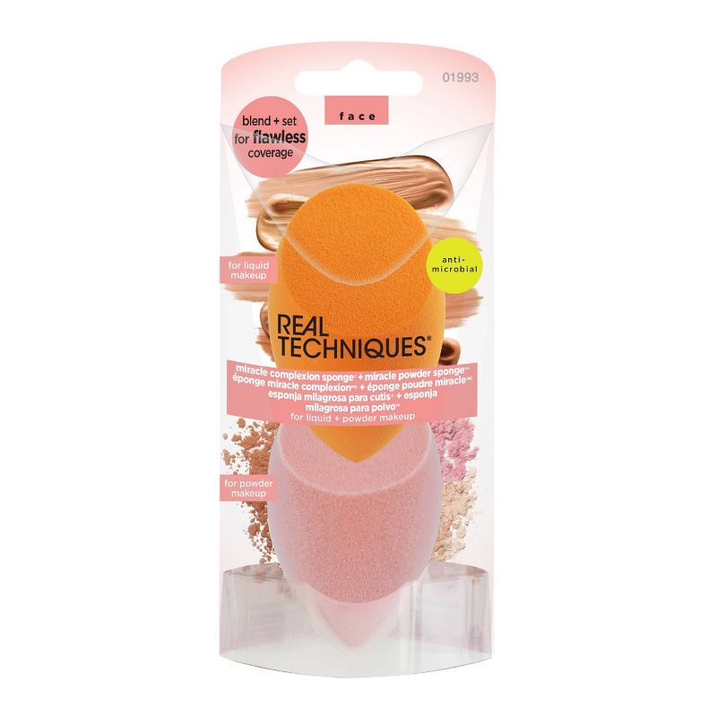 Real Techniques Miracle Complexion Sponge and Miracle Powder Sponge Duo