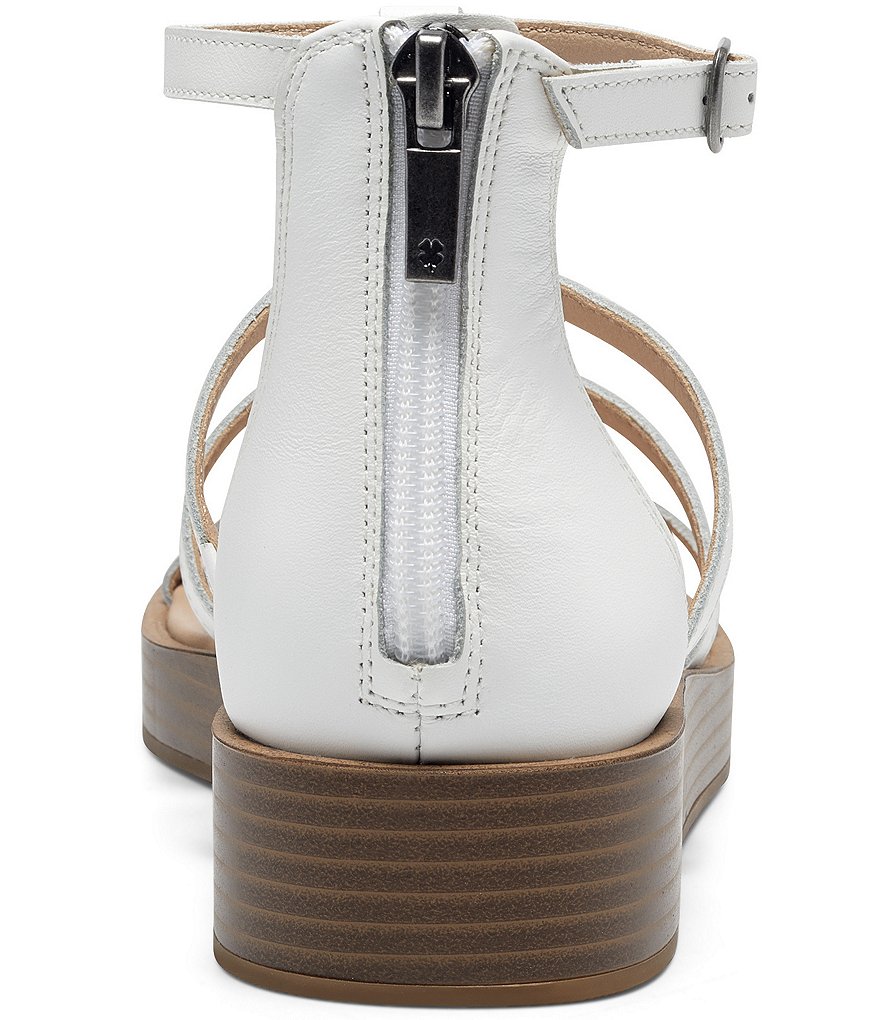 Lucky Brand Ellian Leather Gladiator Wedge Sandals