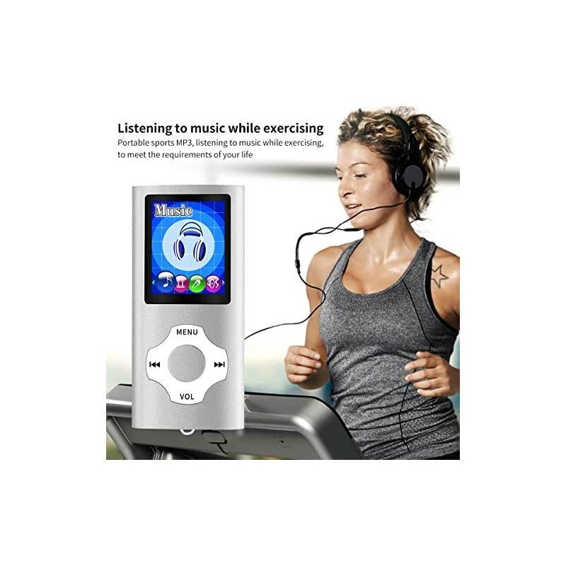 MP3/MP4 Portable Player,1.8 Inch LCD Screen,Max Support 64GB,Silver