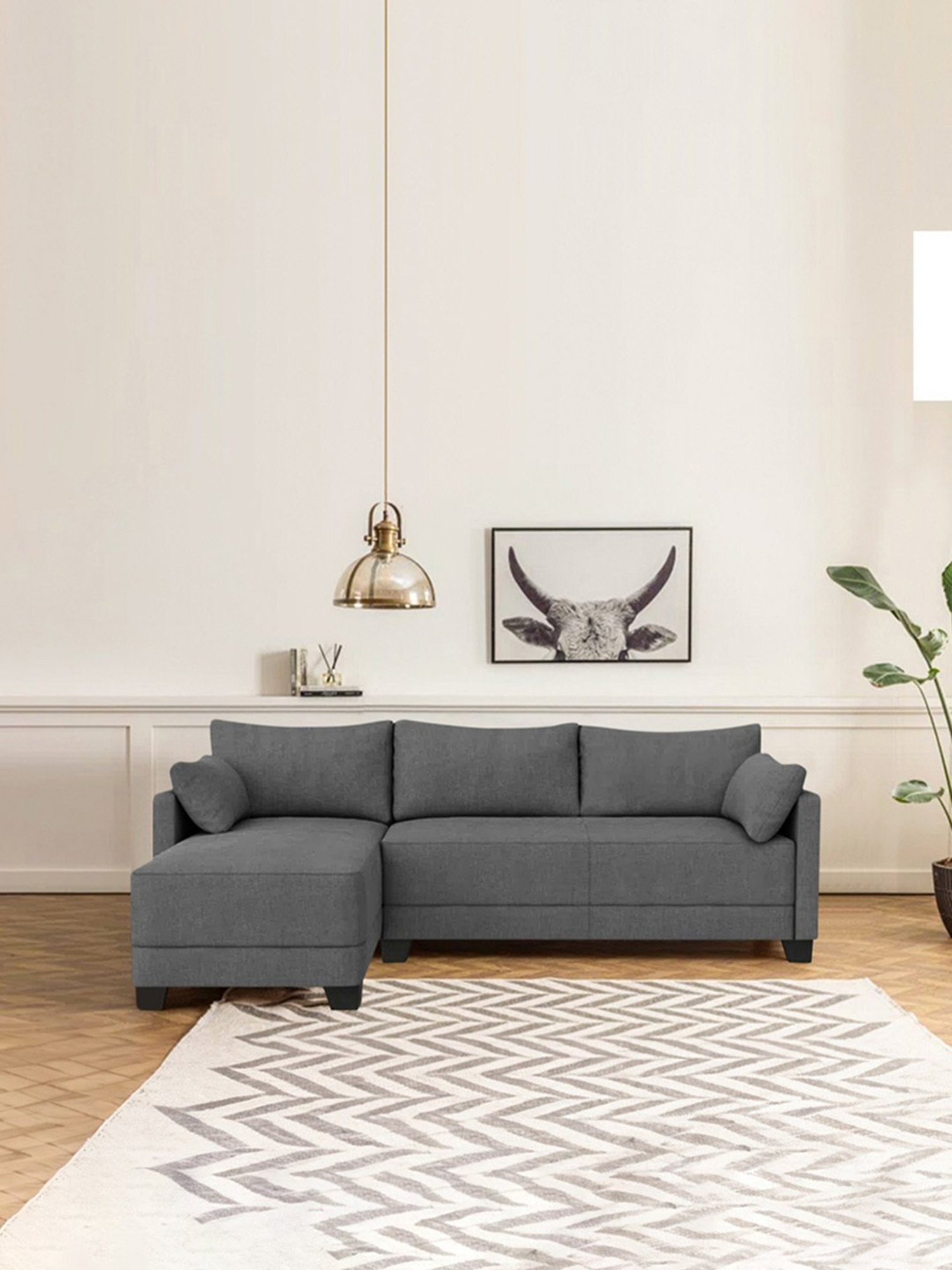 Durian Berry Black Premium Leatherette 2 Seater Sofa