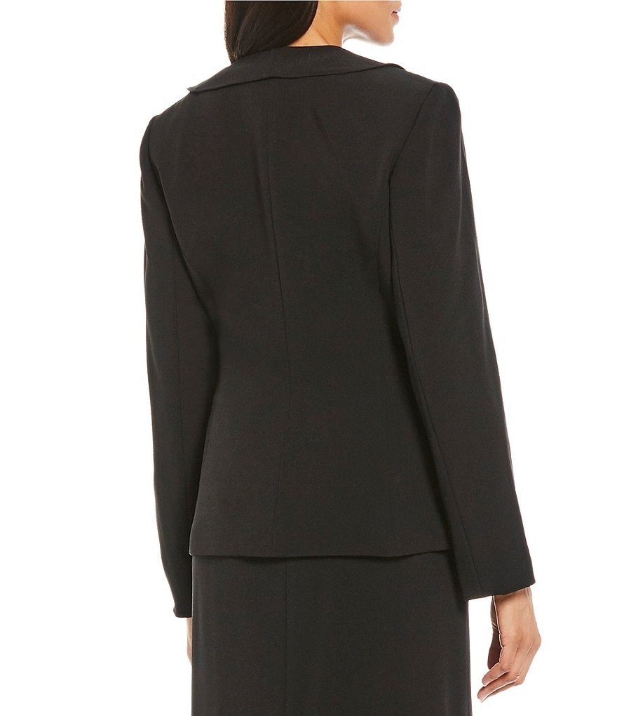 Preston & York Julie Ruffle Neck Two-Button Front Blazer